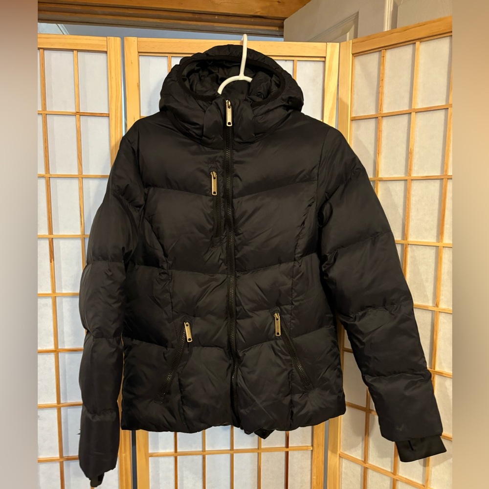 Liquido Black and White Patterned Lined Jacket